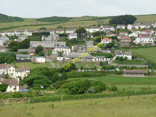 Photo 6"x4" Woolacombe Primary School and surrounding buildings Woolacombe c2010