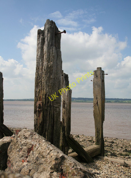 Photo 6"x4" Jetty timbers Barton-Upon-Humber c2010