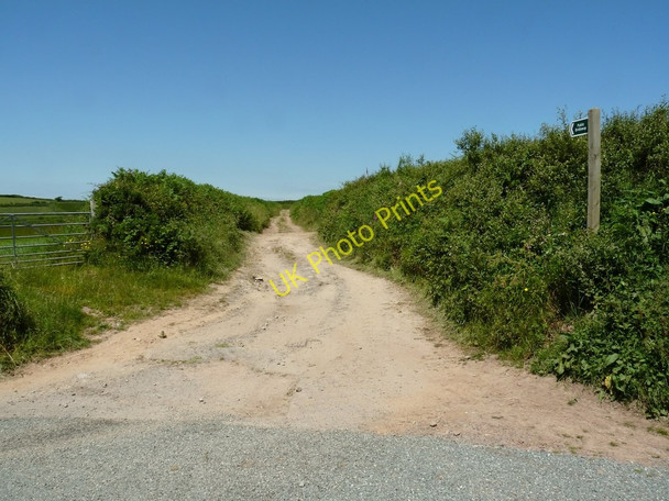 Photo 6"x4" Eastern Down Lane leaving North Buckland Hill Nethercott\/SS4839 c2010