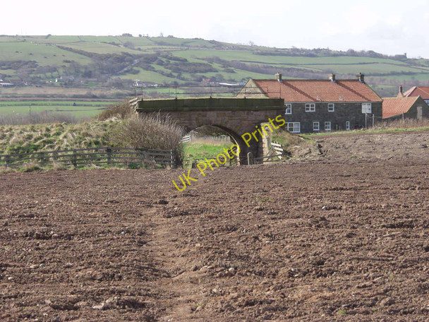 Photo 6"x4" Evidence of the old railway line Staithes c2010