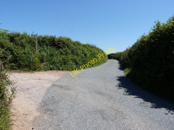 Photo 6"x4" North Buckland Hill with Eastern Down Lane to the left Nethercott\/SS4839 c2010