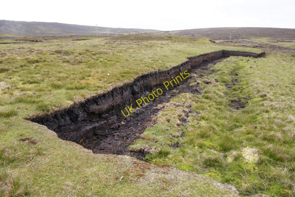 Photo 6"x4" Old peat bank north of Sandy Loch, Lerwick Uppersound c2010