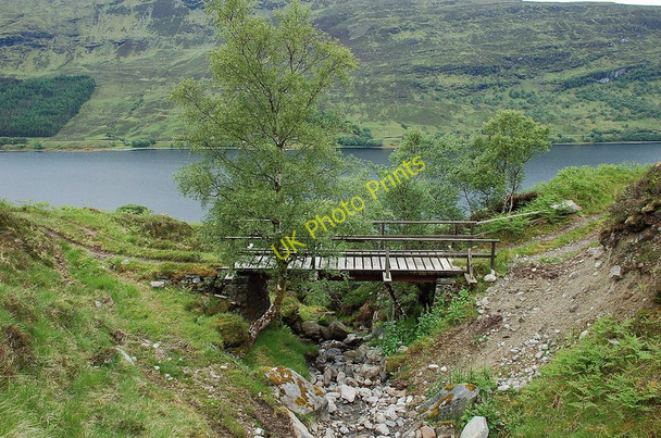 Photo 6"x4" Footbridge over the Allt nan Mang Kinloch\/NC3434 c2010