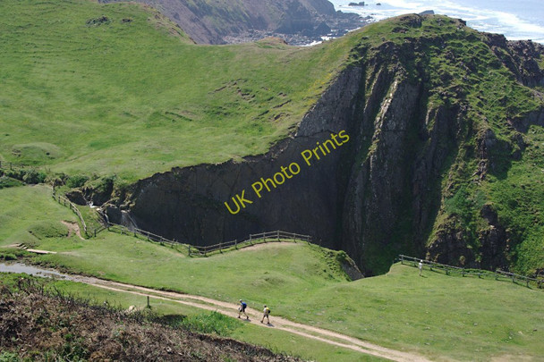 Photo 6"x4" The Chasm at Speke's Mill Mouth Milford\/SS2322 c2010