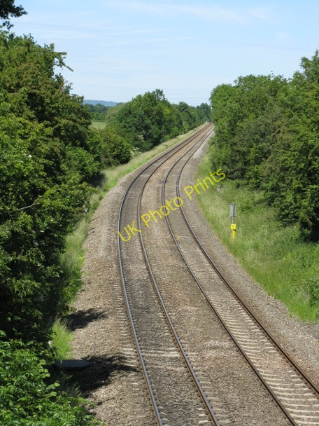Photo 6"x4" Oxford, Worcester & Wolverhampton Railway near Valley Farm Crossway Green\/SO8468 c2010