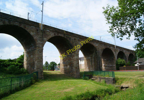 Photo 6"x4" Centenary Railway Viaduct Airdrie\/NS7665 c2010