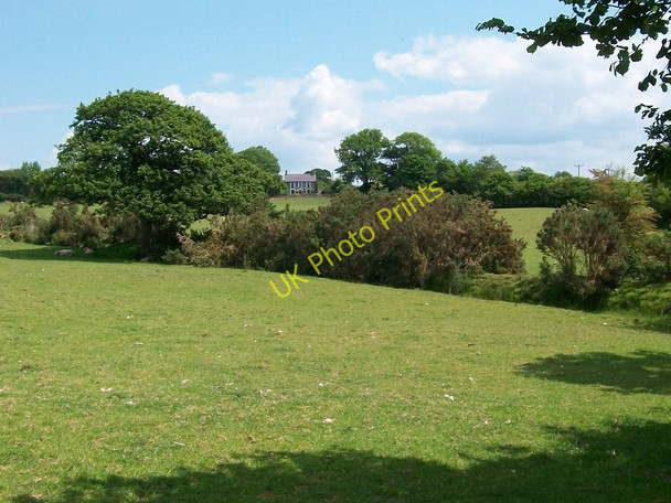 Photo 6"x4" View across pastureland towards Rhos Bach cottage Pwllheli c2010