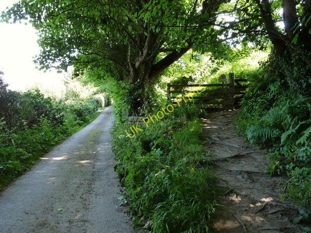 Photo 6"x4" Vention Lane (left) and Venton Road (right) Putsborough c2010