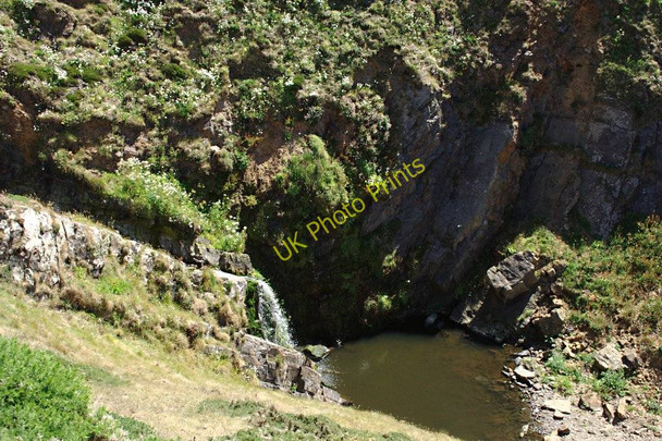 Photo 6"x4" Waterfall in Blagdon Coombe Blegbury c2010