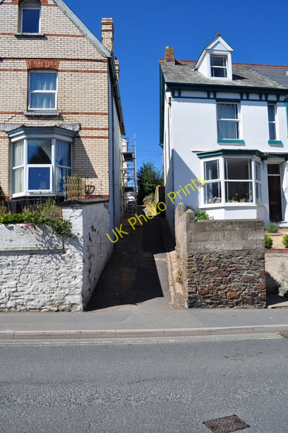 Photo 6"x4" Modell Terrace leading away from Meddon Street Bideford c2010