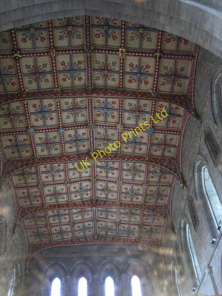 Photo 6"x4" Painted ceiling at St David's Cathedral St David's\/Tyddewi c2007
