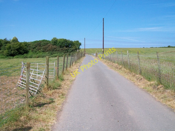 Photo 6"x4" View west along the Mochras farm road Boduan c2010