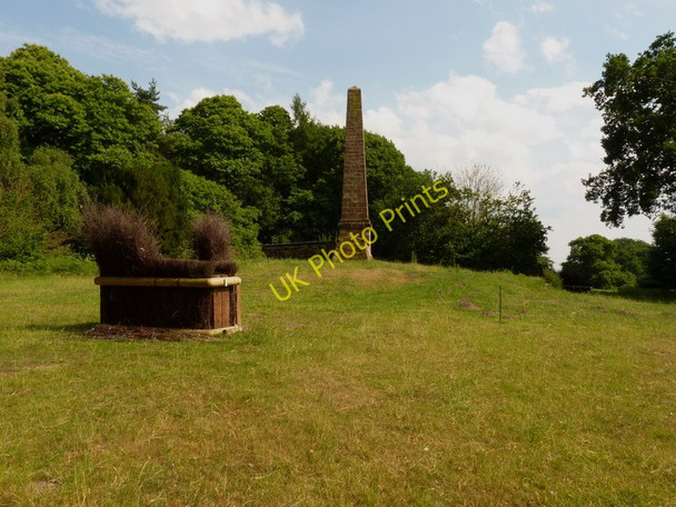 Photo 6"x4" Obelisk and horse trials obstacle in Weston Park Weston Under Lizard c2010