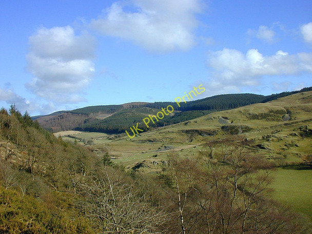 Photo 6"x4" View over the Mynach valley Ysbyty Cynfyn c2000