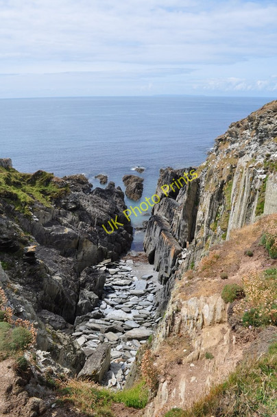 Photo 6"x4" A small inlet on the South West Coast to the north of Morte Bay Mortehoe c2010
