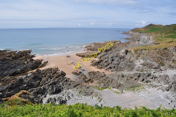 Photo 6"x4" Grunta Beach in Morte Bay Mortehoe c2010
