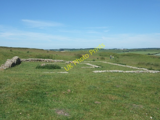 Photo 6"x4" Romano-British temple ruins, Maiden Castle Dorchester\/SY6890 c2010