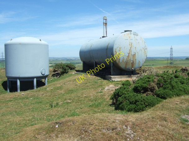 Photo 6"x4" Storage tanks on Bronkham Hill\/Corton Down Coryates c2010