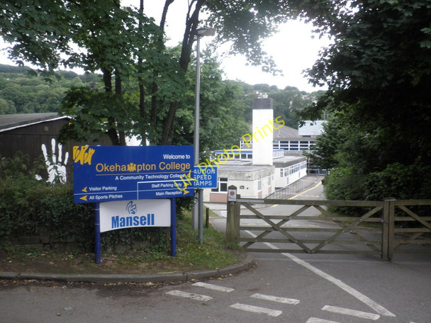 Photo 6"x4" Main entrance, Okehampton College Okehampton c2010