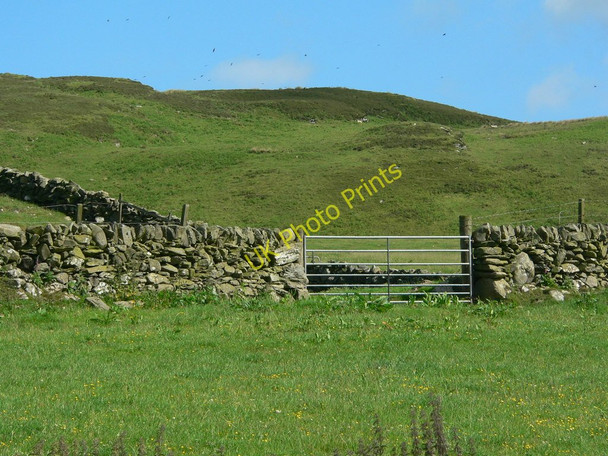 Photo 6"x4" Modern gate in old walls Creetown c2010