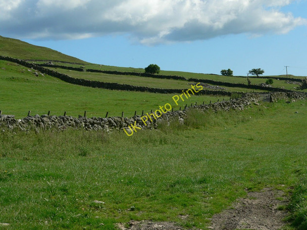 Photo 6"x4" Field patterns on Larg Hill Creetown c2010