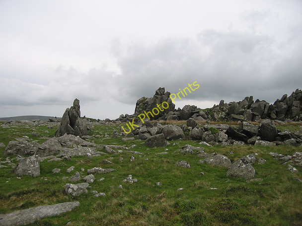 Photo 6"x4" Scattered rocks on the Preseli ridge Caermeini c2010
