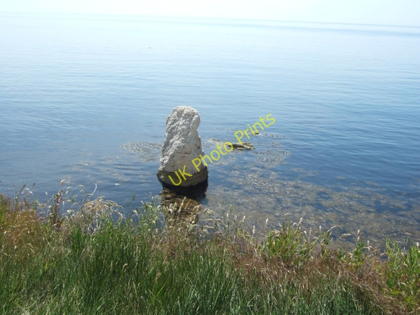 Photo 6"x4" Stack east of Bat's Head Chaldon Herring or East Chaldon c2010