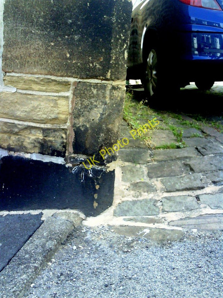 Photo 6"x4" Benchmark on 19 Romille Street Skipton c2010