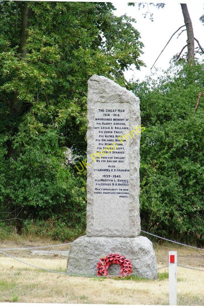 Photo 6"x4" War Memorial, Herringswell Herringswell c2010