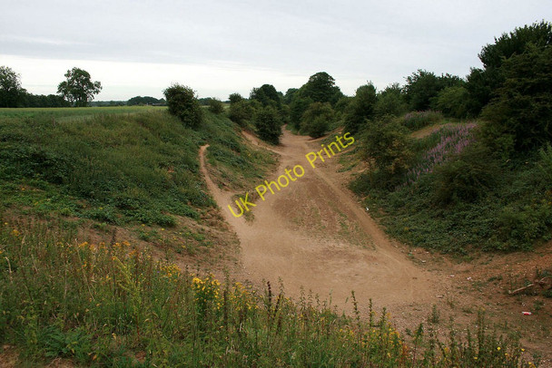 Photo 6"x4" Line of railway Lutterworth c2010