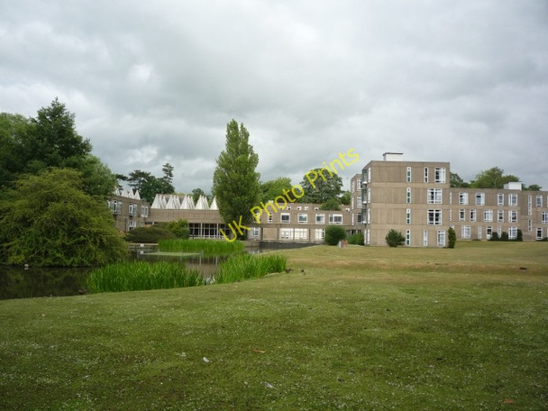 Photo 6"x4" Derwent College across the lake Heslington c2010
