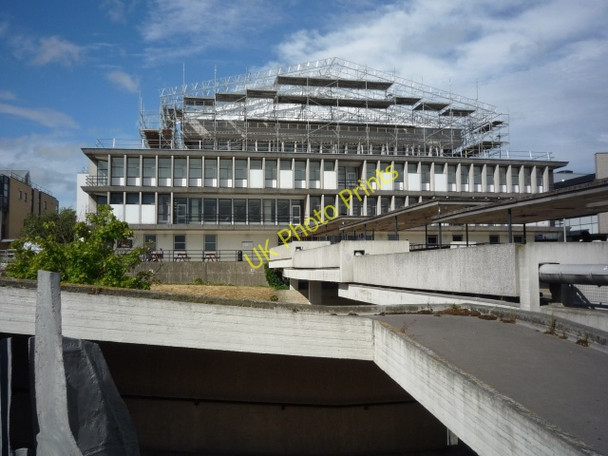 Photo 6"x4" J. B. Morrell Library under scaffolding Heslington c2010
