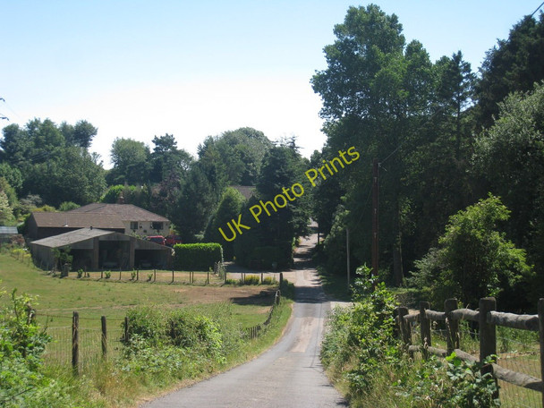 Photo 6"x4" Barn and House near Beveridge Bottom Wood Exted c2010