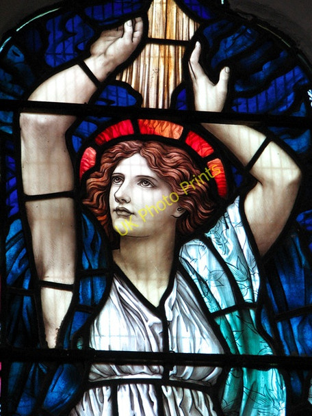 Photo 6"x4" St Michael's church in Ormesby - stained glass (detail) Ormesby St Michael c2010