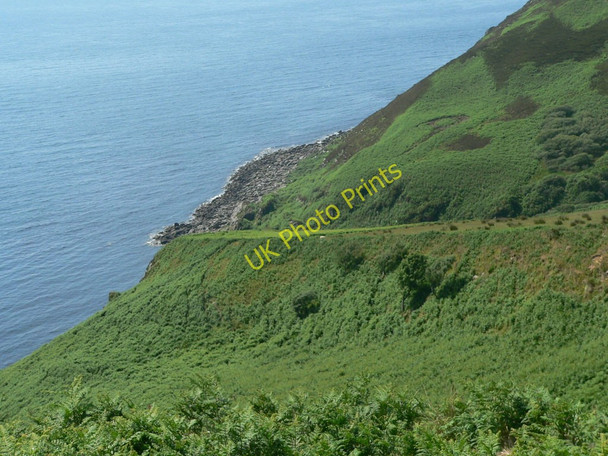 Photo 6"x4" Steep land above Port Mean Port Mean c2010