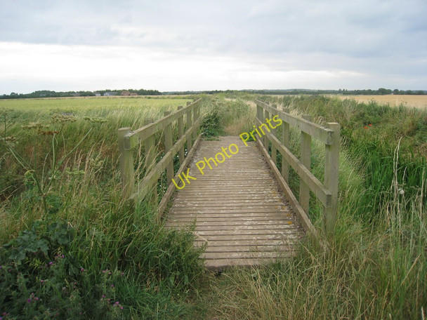 Photo 6"x4" Footbridge across the Counterdike Drain (Old River Ancholme) Hibaldstow c2010