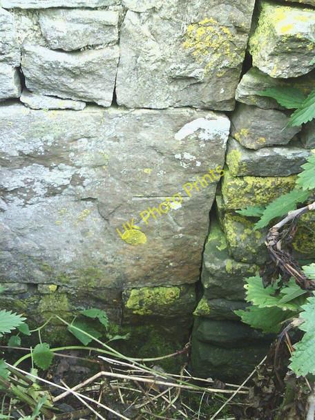 Photo 6"x4" Benchmark on barn Burtersett c2010