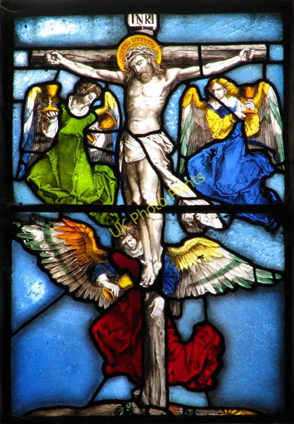 Photo 6"x4" St Mary's church in Stradsett - C16 Continental glass Stradsett c2010
