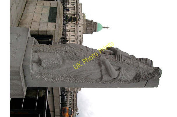 Photo 6"x4" A statue of the Venerable Matt Talbot at the southern end of Matt Talbot Bridge Dublin\/O1534 c2010