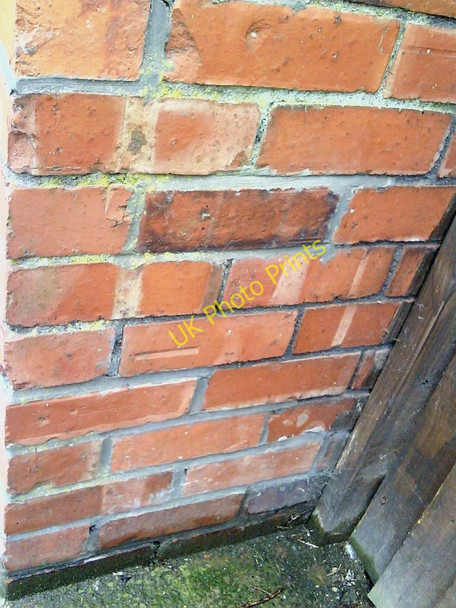 Photo 6"x4" Benchmark at #163 Newtown Road Carlisle c2010