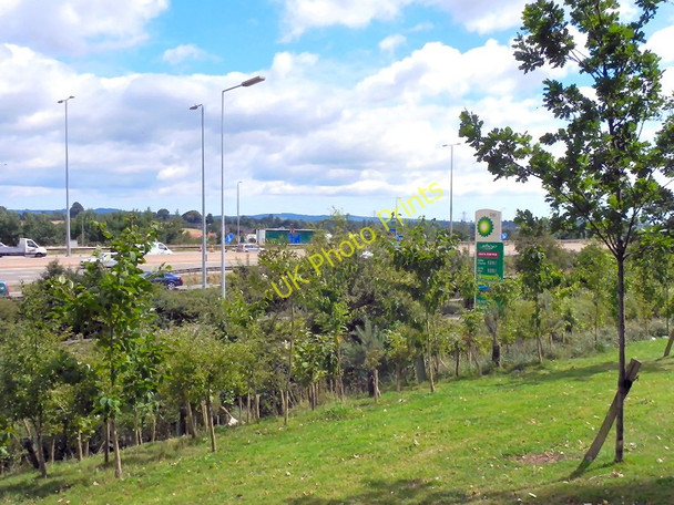 Photo 6"x4" M5 Motorway, Passing Junction 30 Sandy Gate\/SX9691 c2010