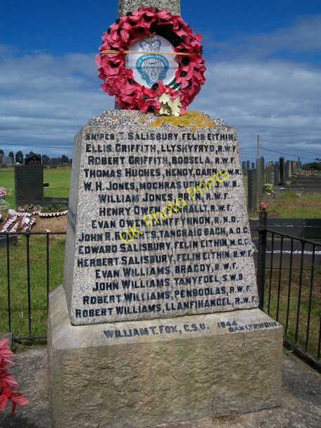 Photo 6"x4" Cofeb Ryfel Dinas War Memorial Dinas\/SH2636 c2010