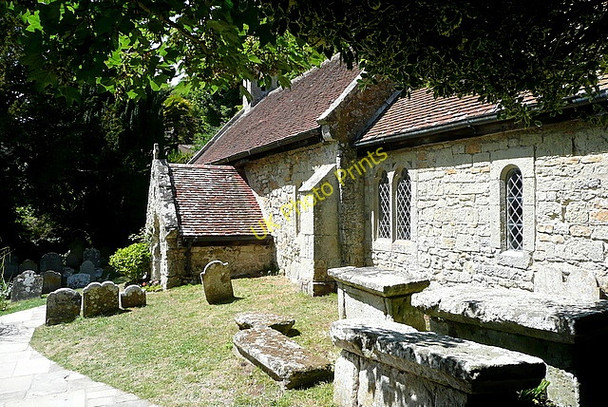 Photo 6"x4" Bonchurch old church Ventnor c2010 P1