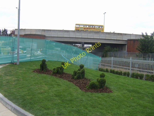 Photo 6"x4" Railway bridge north of Hartlepool Railway Station Hartlepool c2010