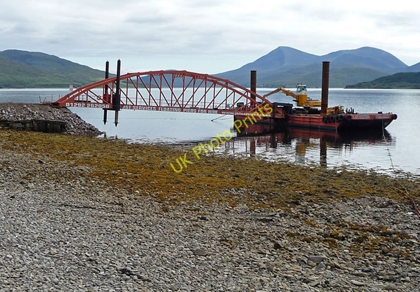 Photo 6"x4" Temporary pier at Suisnish East Suisnish c2010