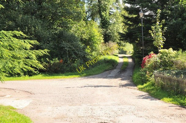 Photo 6"x4" Rough road along the edge of Cawdor village Cawdor c2010