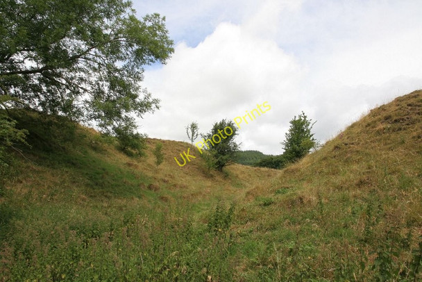 Photo 6"x4" Moat at the castle New Radnor c2010