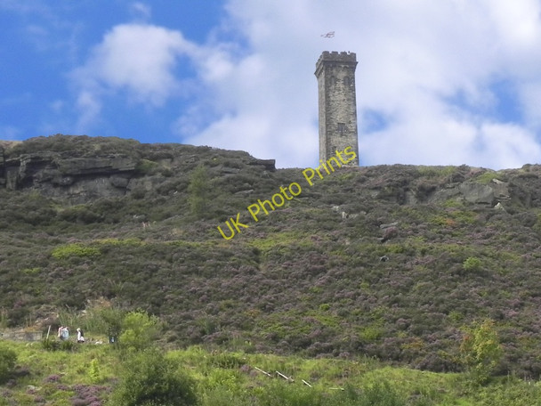 Photo 6"x4" Holcombe Hill and Peel Monument Ramsbottom c2010
