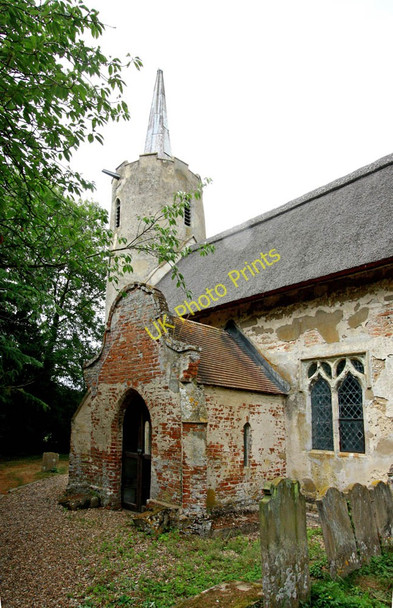 Photo 6"x4" St Michael, Stockton, Norfolk - Porch Stockton\/TM3894 c2010