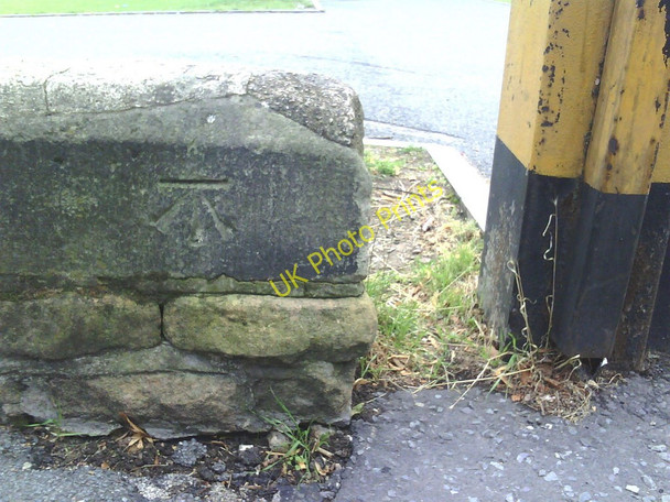 Photo 6"x4" Benchmark on wall of Gregory Boulevard Nottingham\/SK5641 c2010